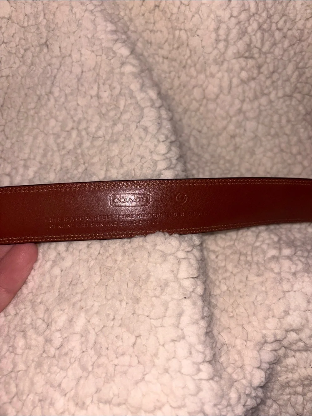 Coach Reversible Black Brown Leather Belt Size 42 105cm